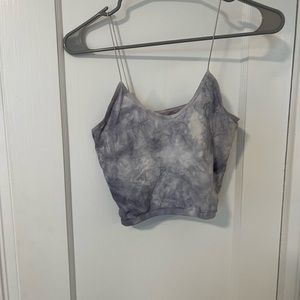 Free people blue tie dye bra crop top